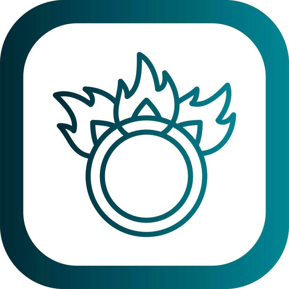 Ring of fire Vector Icon Design