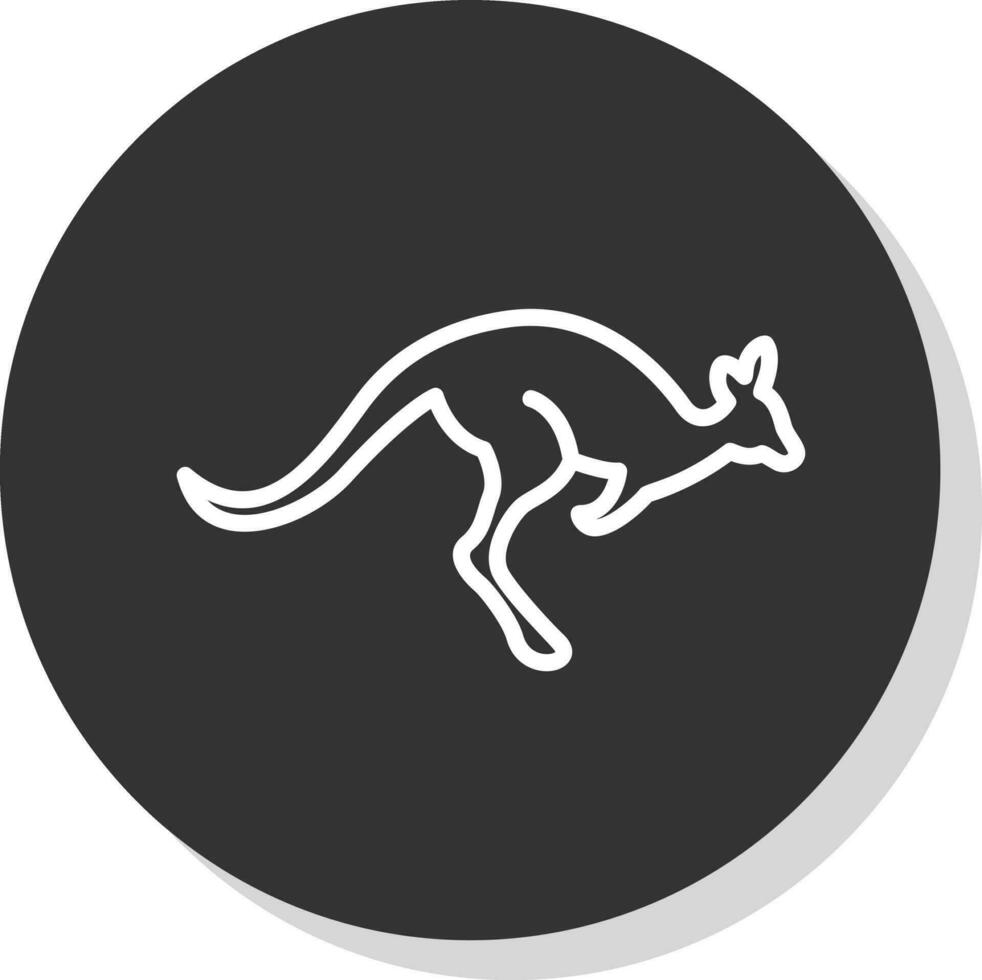 Kangaroo Vector Icon Design