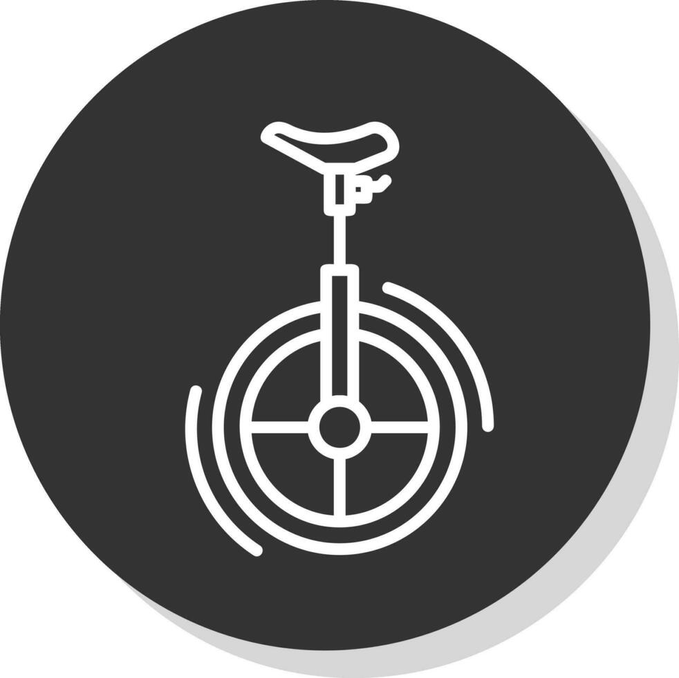 Unicycle Vector Icon Design