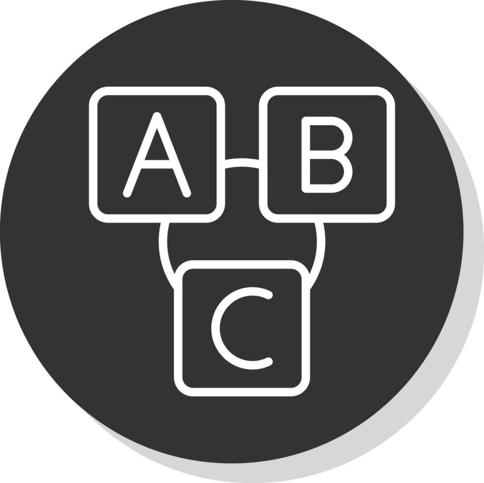 Abc block Vector Icon Design