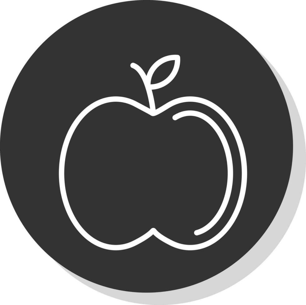 diseño de icono de vector de manzana