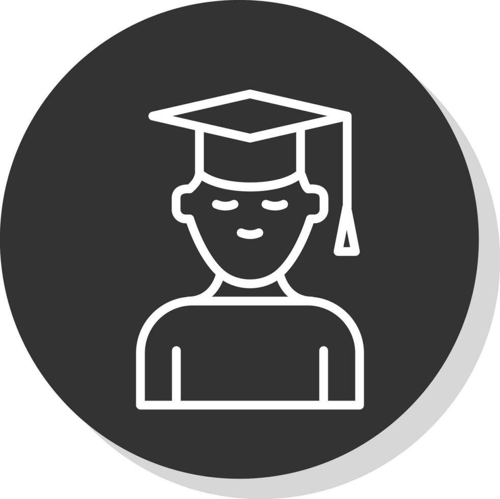 diseño de icono de vector de estudiante