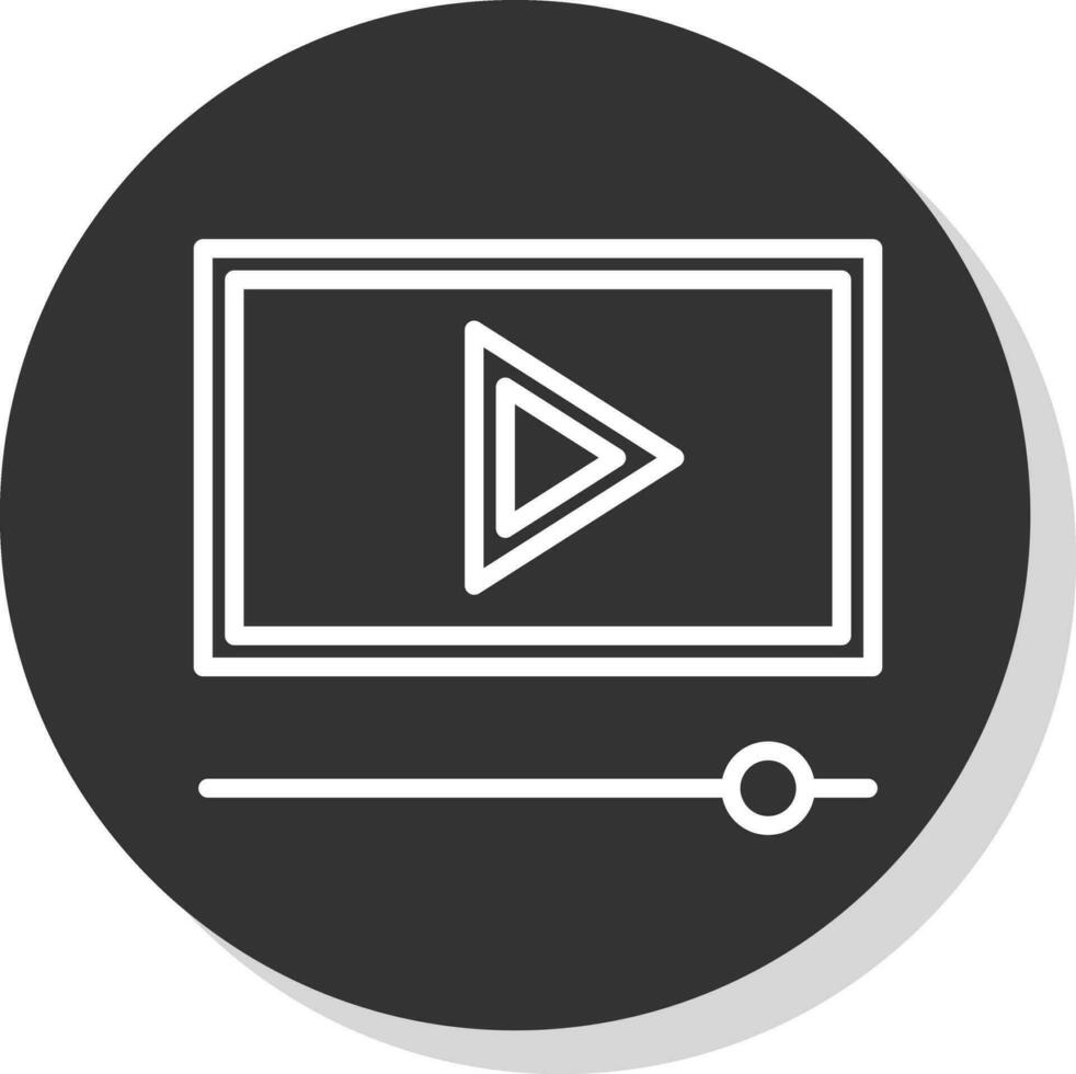 diseño de icono de vector de vídeo