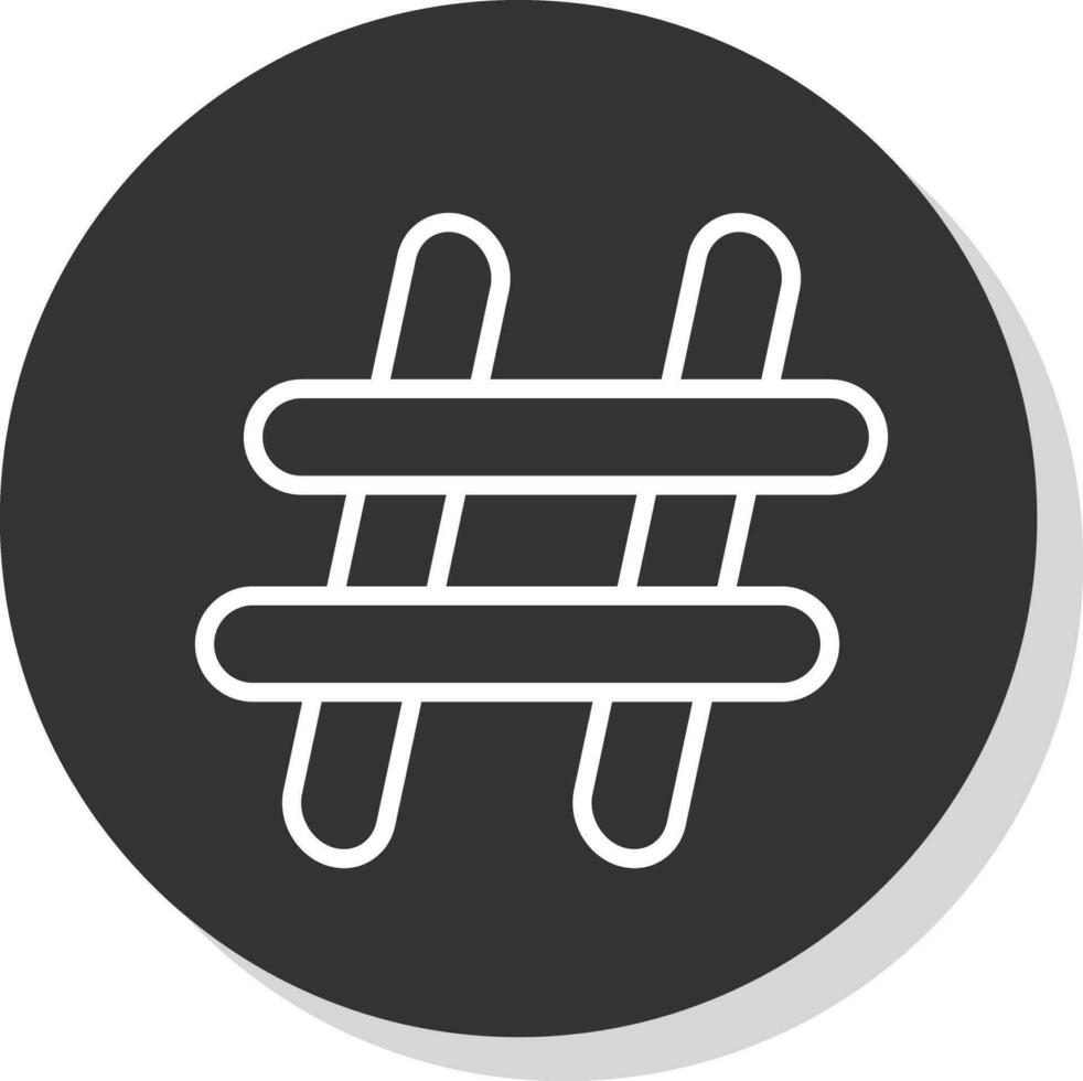 Hash tag Vector Icon Design