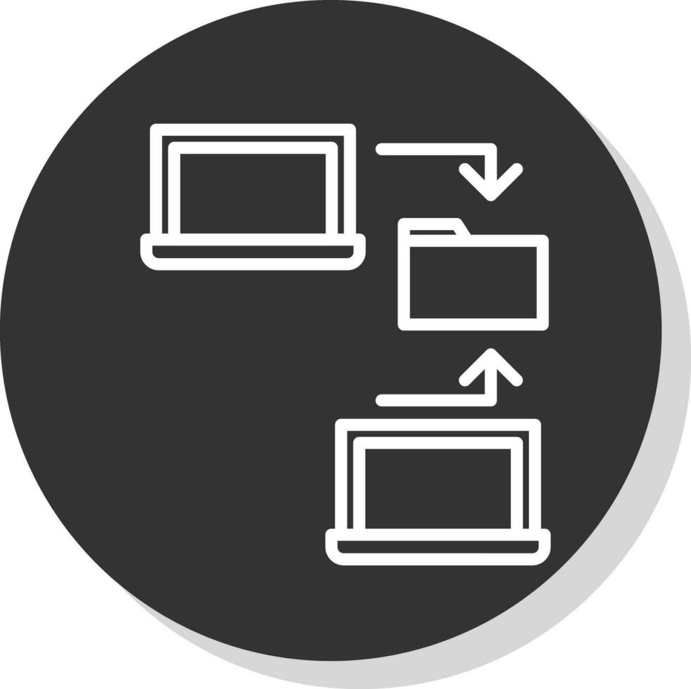 Data sharing Vector Icon Design