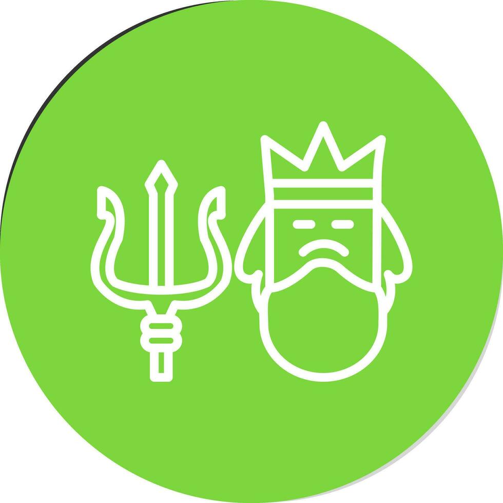 Poseidon Vector Icon Design