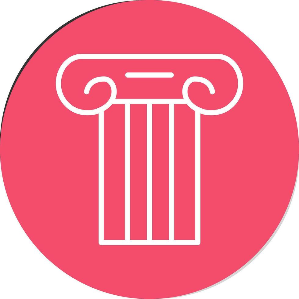 Ancient pillar Vector Icon Design