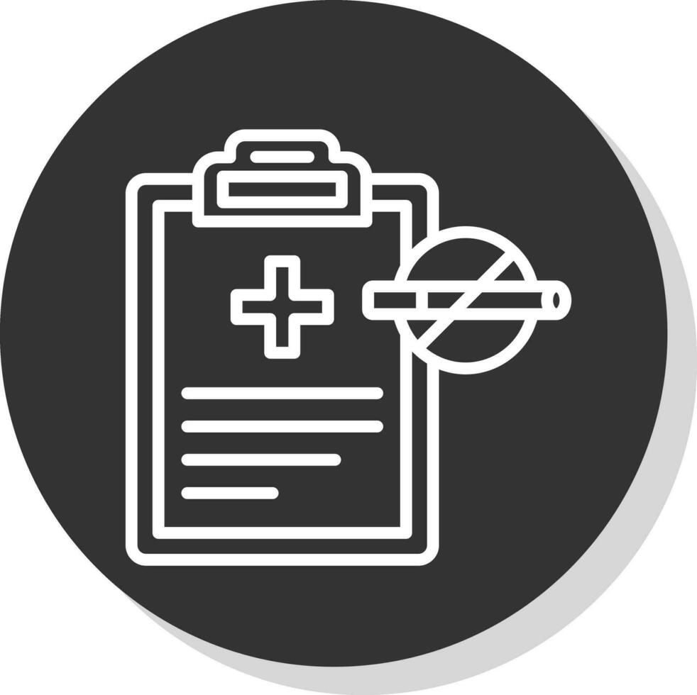 diseño de icono de vector de informe médico