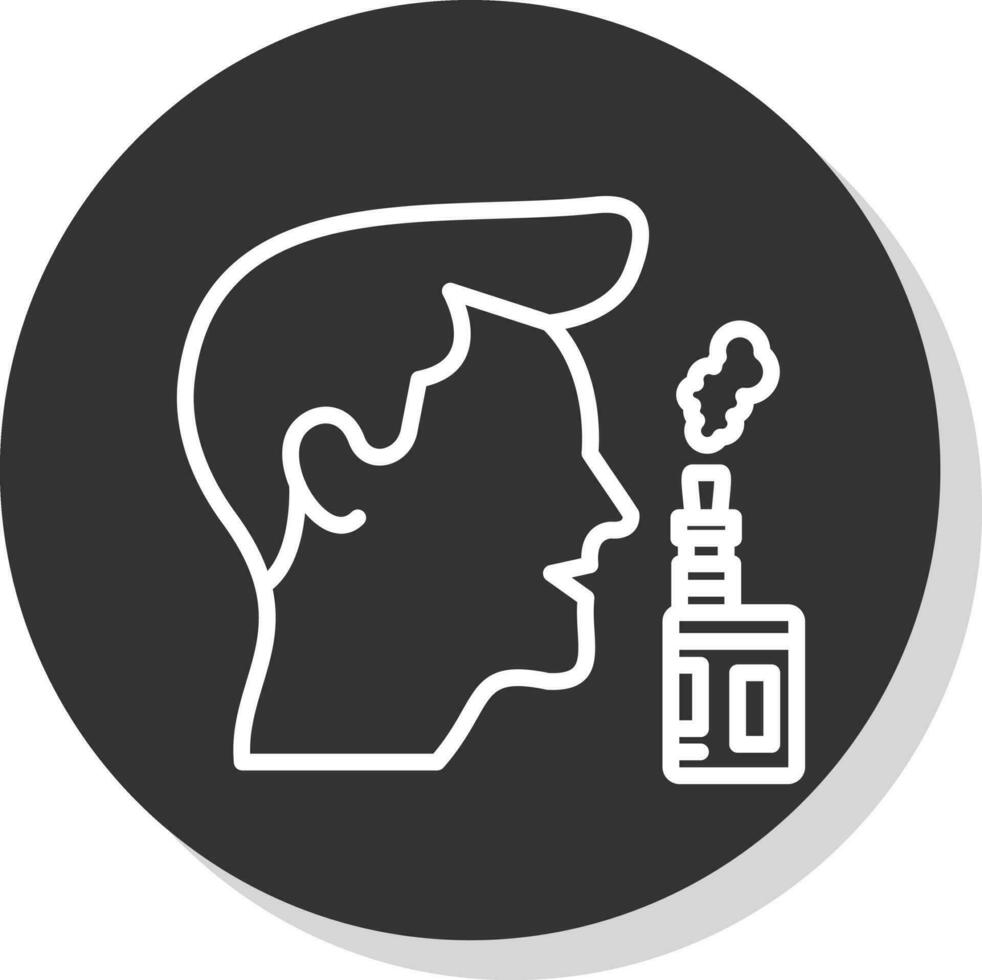 vaper vector icono diseño