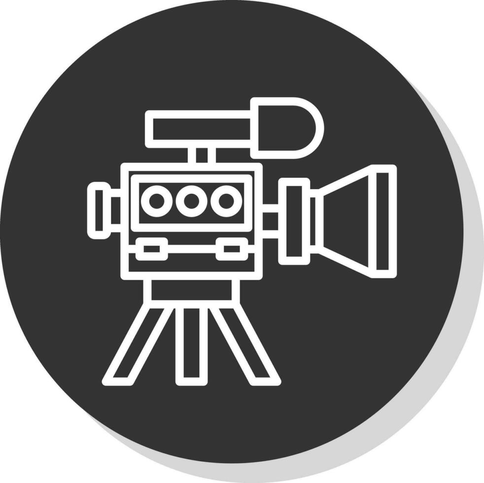 diseño de icono de vector de cámara de video