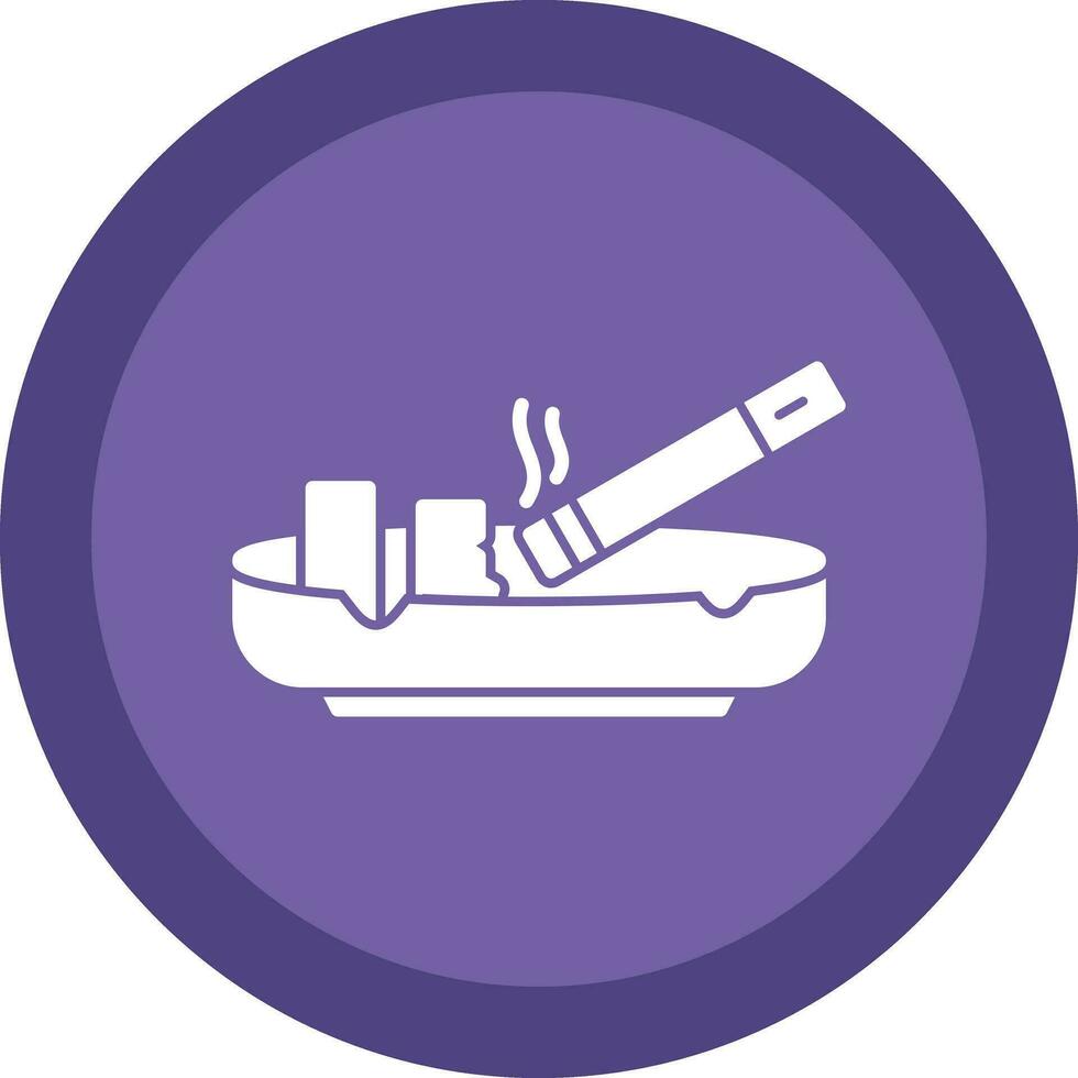 Ashtray Vector Icon Design
