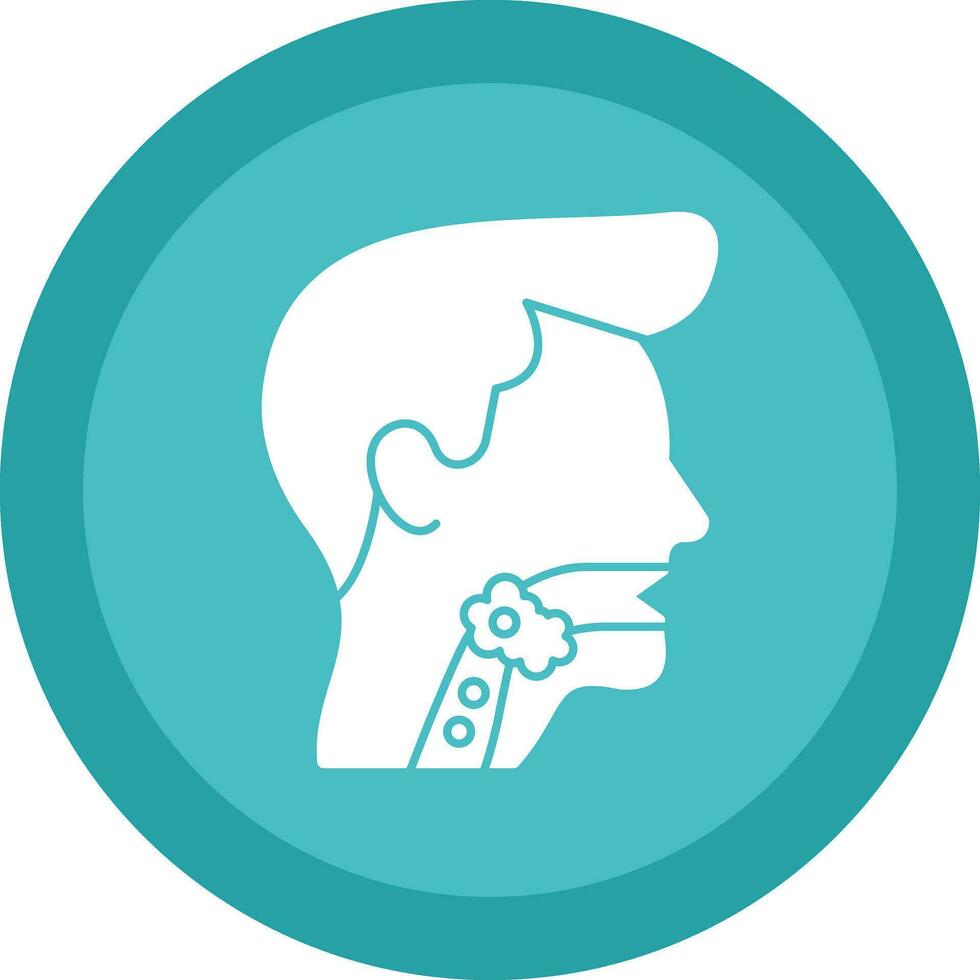 Throat cancer Vector Icon Design