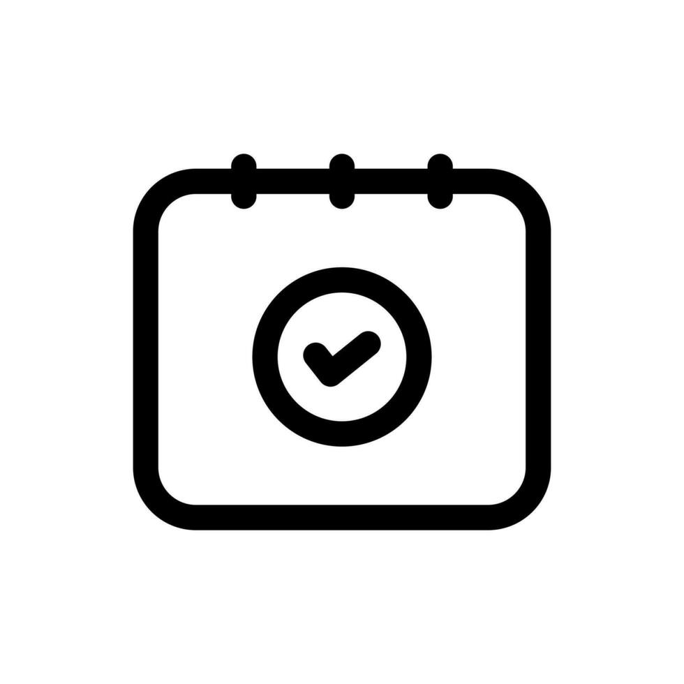 Simple Booking Date icon. The icon can be used for websites, print templates, presentation templates, illustrations, etc vector