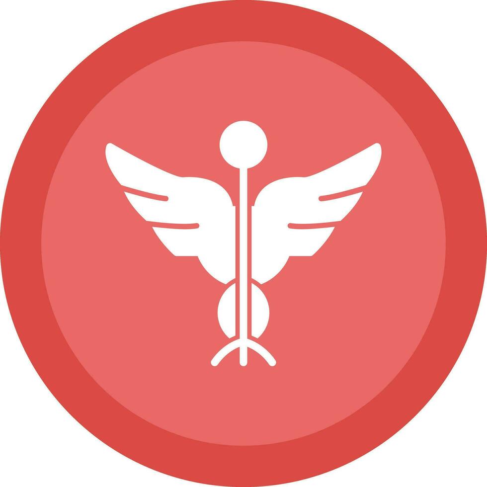 Caduceus Vector Icon Design
