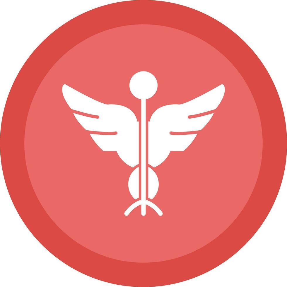 Caduceus Vector Icon Design