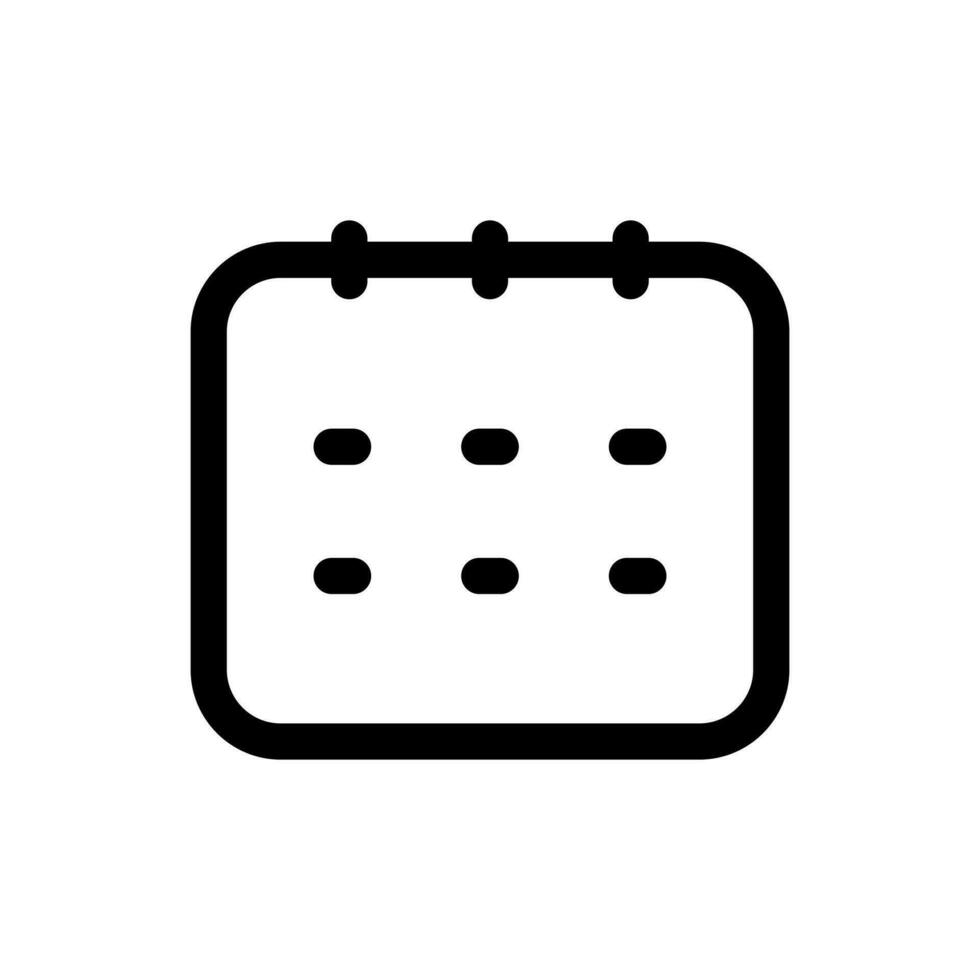 Simple Calendar icon. The icon can be used for websites, print templates, presentation templates, illustrations, etc vector