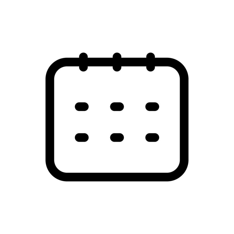 Simple Calendar icon. The icon can be used for websites, print templates, presentation templates, illustrations, etc vector