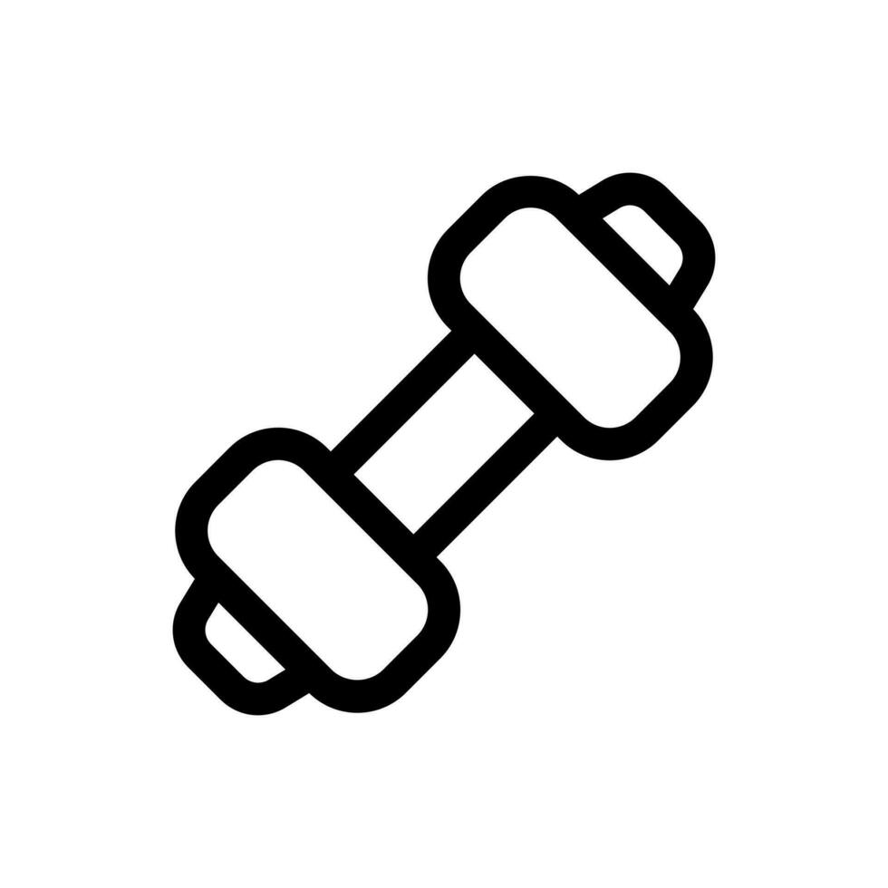 Simple Dumbbell icon. The icon can be used for websites, print templates, presentation templates, illustrations, etc vector