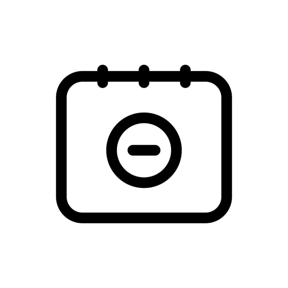 Simple Remove Event icon. The icon can be used for websites, print templates, presentation templates, illustrations, etc vector