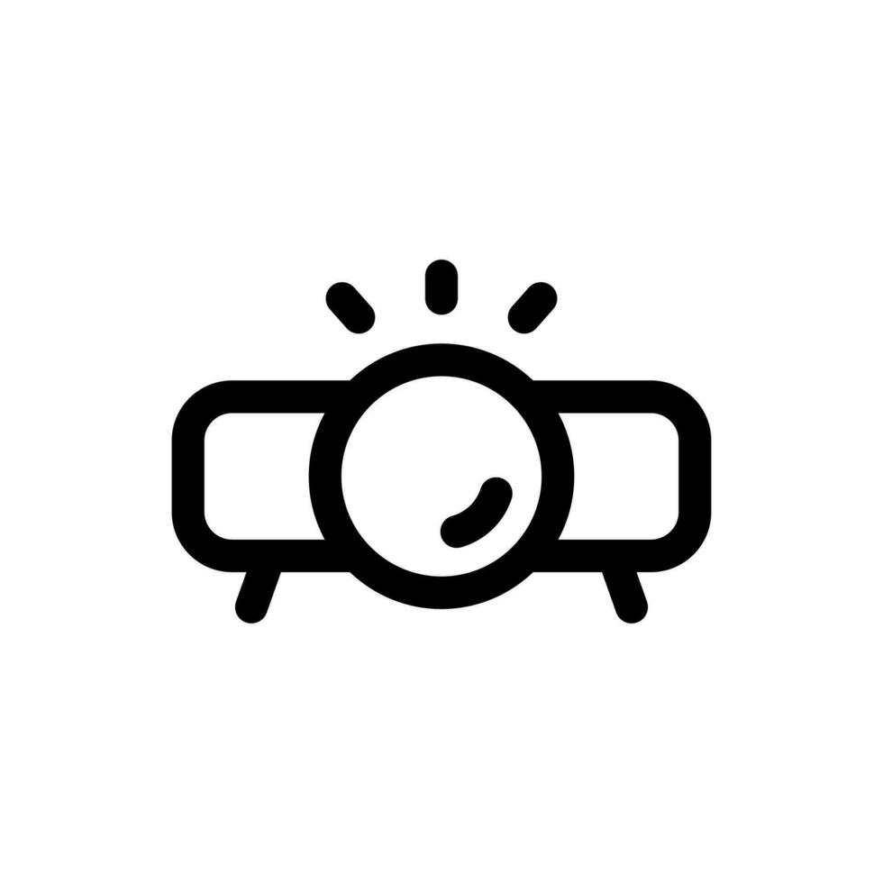 Simple Projector icon. The icon can be used for websites, print templates, presentation templates, illustrations, etc vector