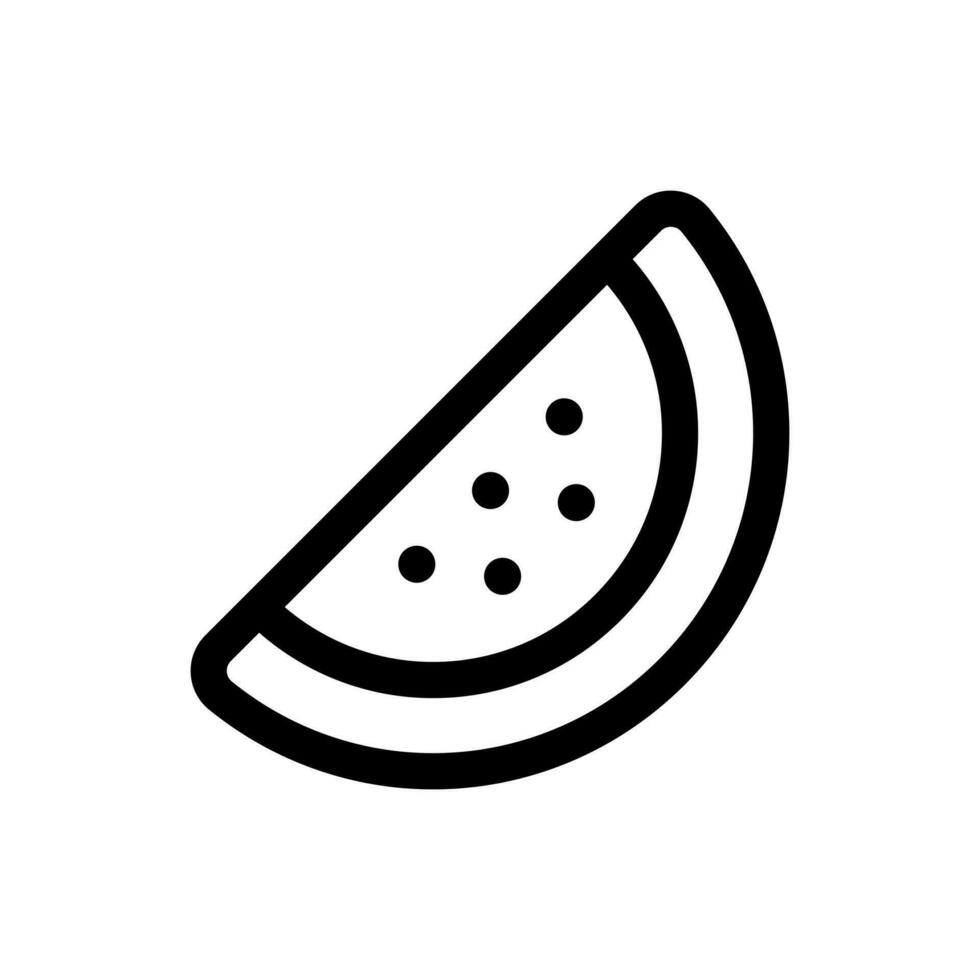 Simple Watermelon icon. The icon can be used for websites, print templates, presentation templates, illustrations, etc vector