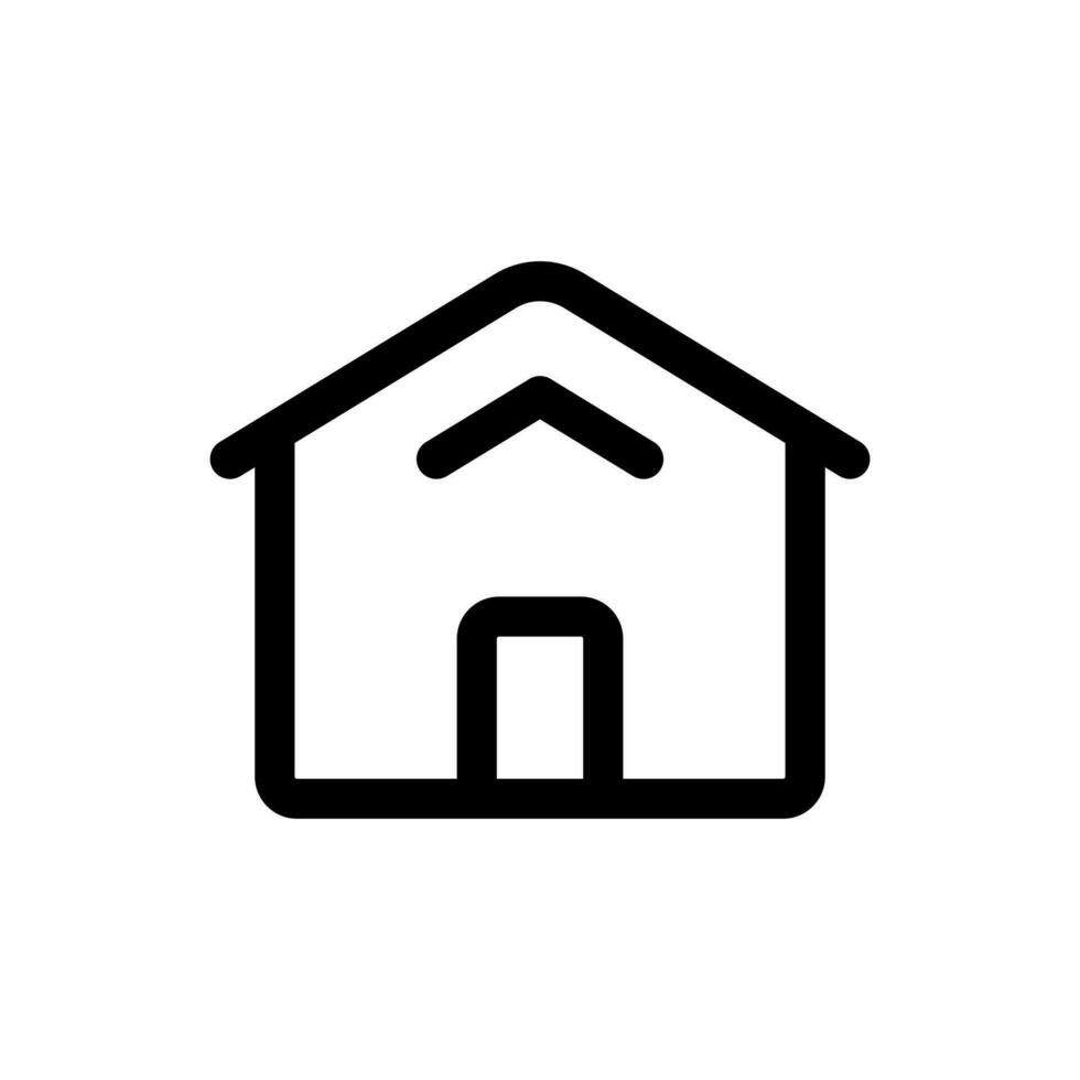 Simple Home icon. The icon can be used for websites, print templates, presentation templates, illustrations, etc vector