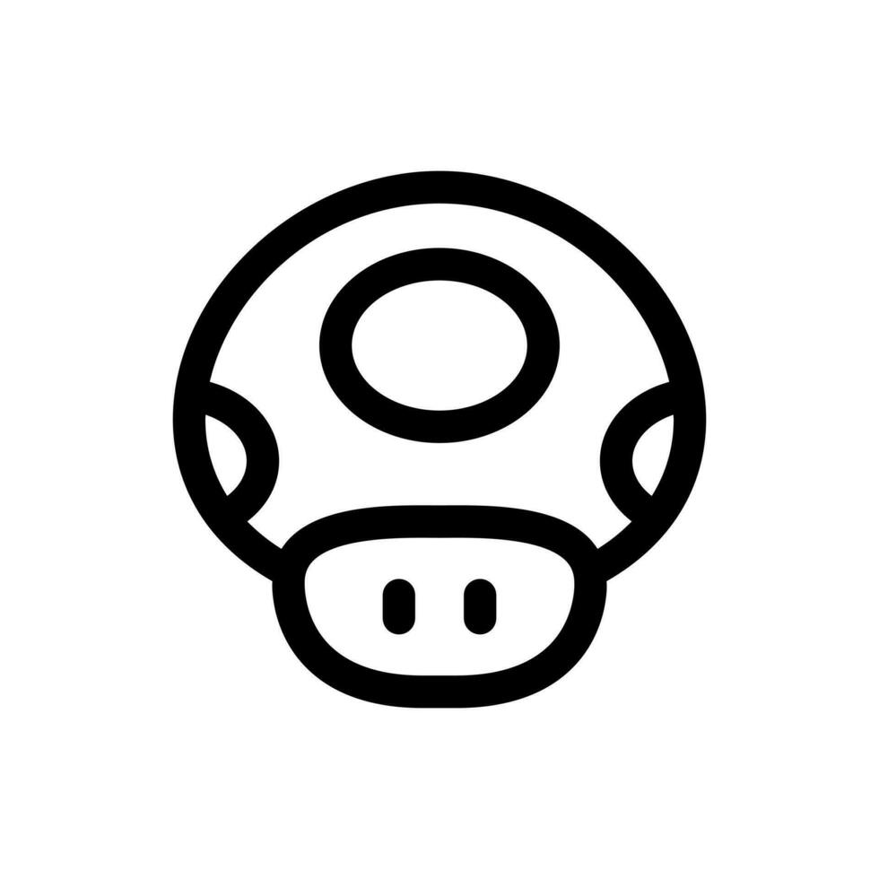 Simple Mushroom icon. The icon can be used for websites, print templates, presentation templates, illustrations, etc vector