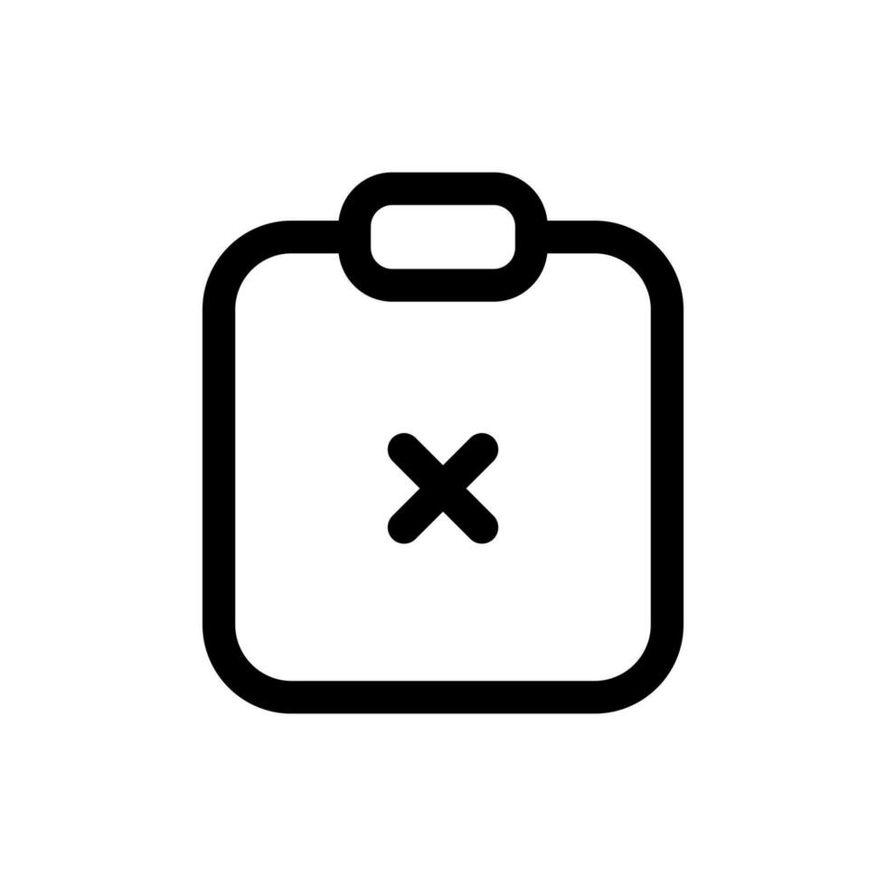 Simple Clipboard icon. The icon can be used for websites, print templates, presentation templates, illustrations, etc vector