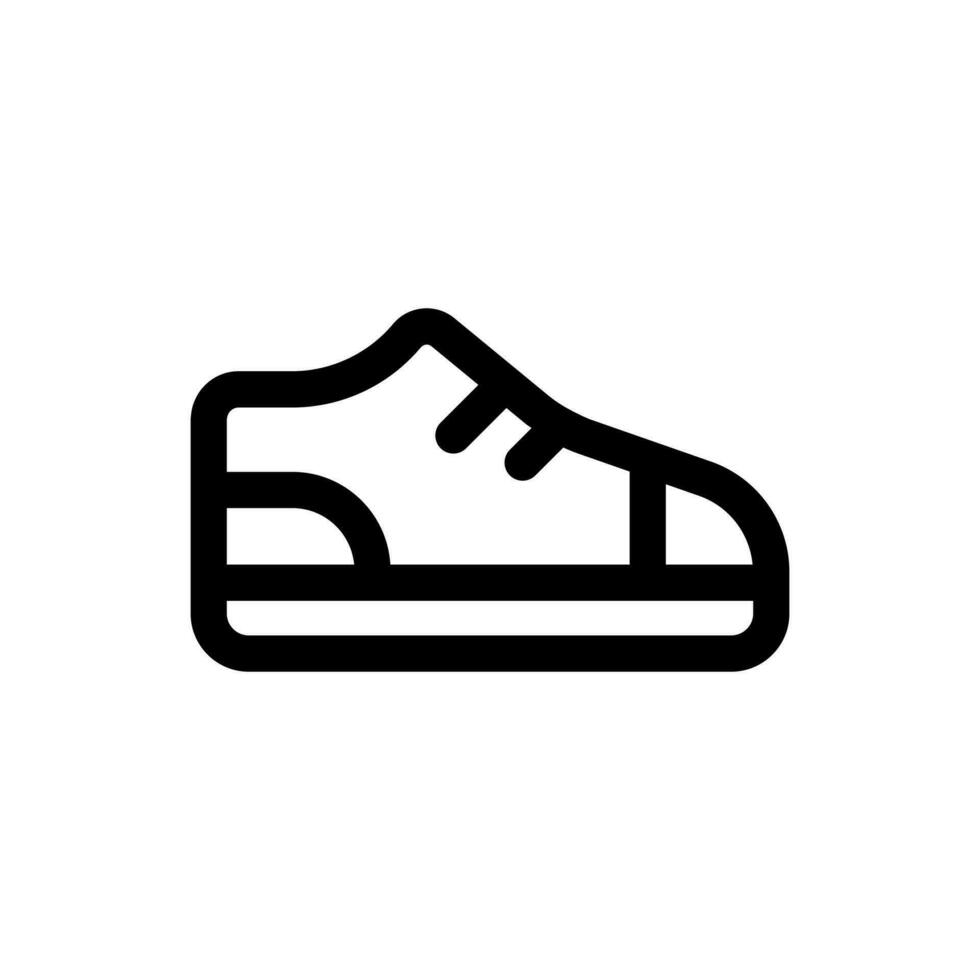 Simple Shoe icon. The icon can be used for websites, print templates, presentation templates, illustrations, etc vector