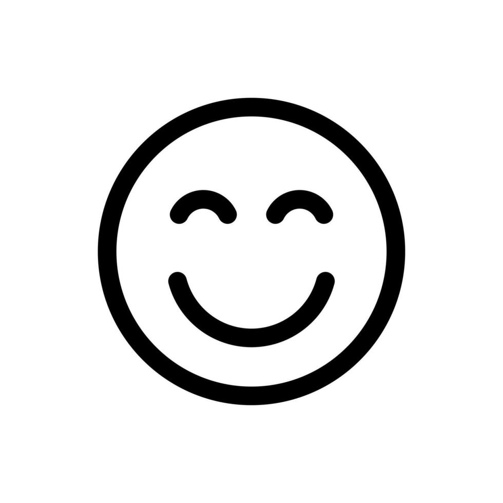 Simple Emoticon icon. The icon can be used for websites, print templates, presentation templates, illustrations, etc vector