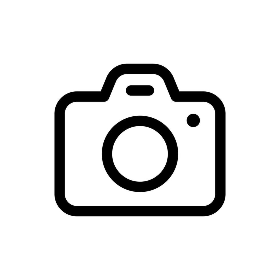 Simple Camera icon. The icon can be used for websites, print templates, presentation templates, illustrations, etc vector