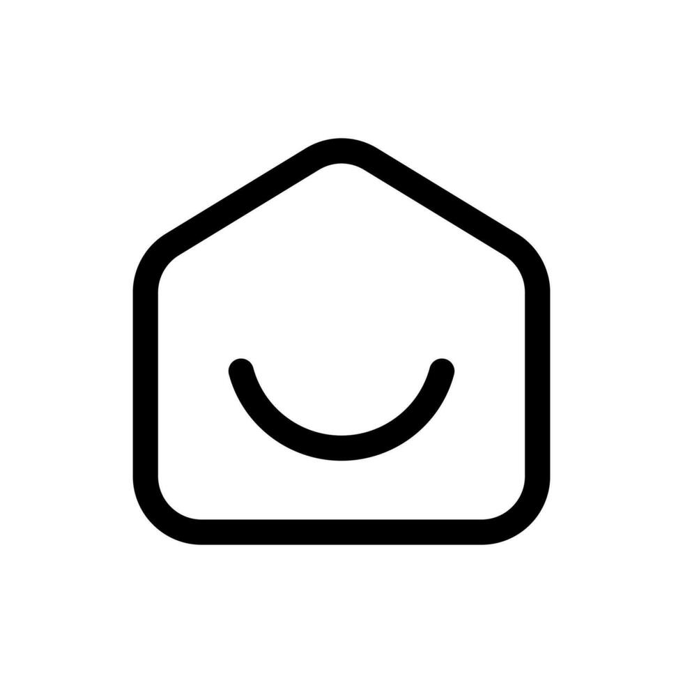 Simple Home icon. The icon can be used for websites, print templates, presentation templates, illustrations, etc vector