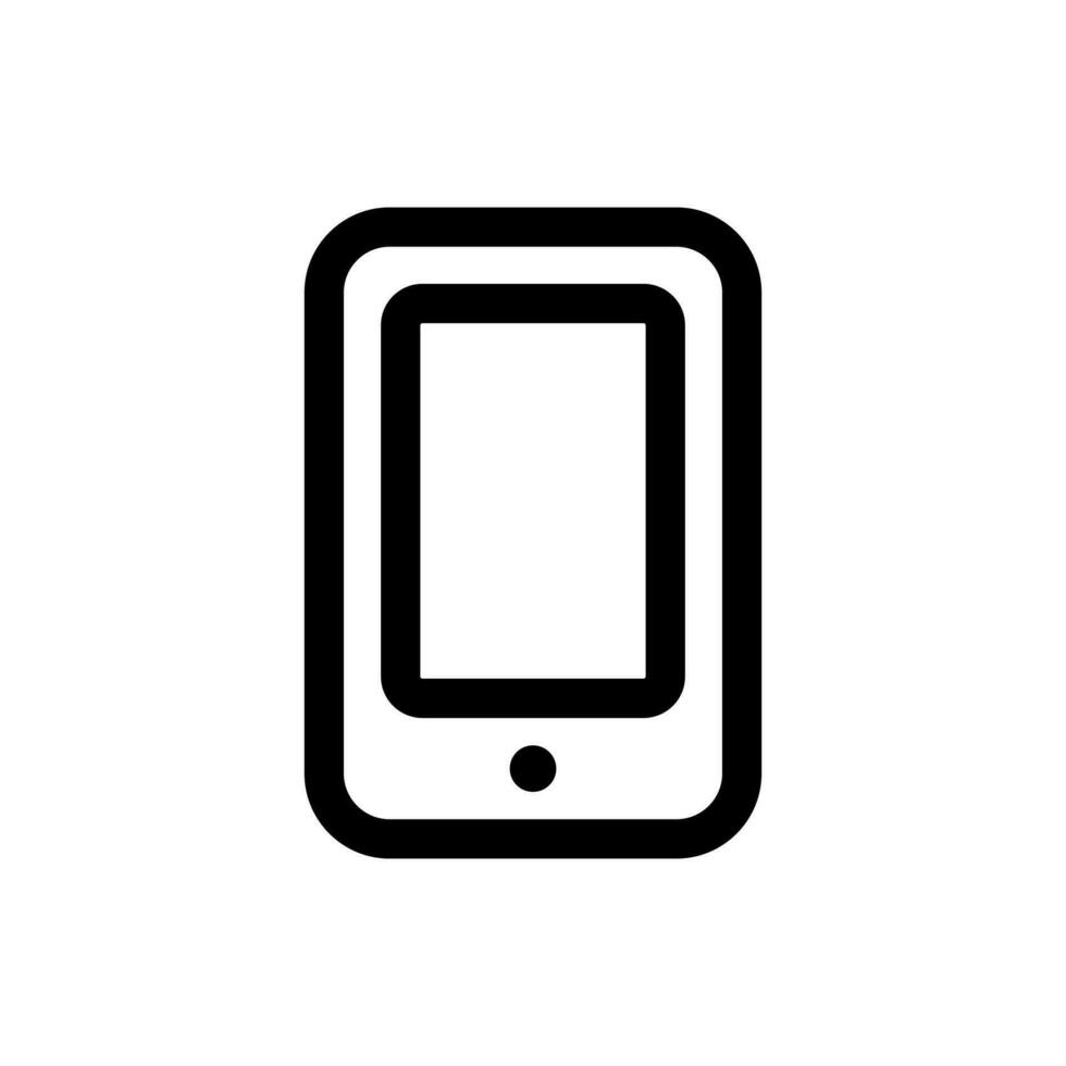 Simple Smartphone icon. The icon can be used for websites, print templates, presentation templates, illustrations, etc vector