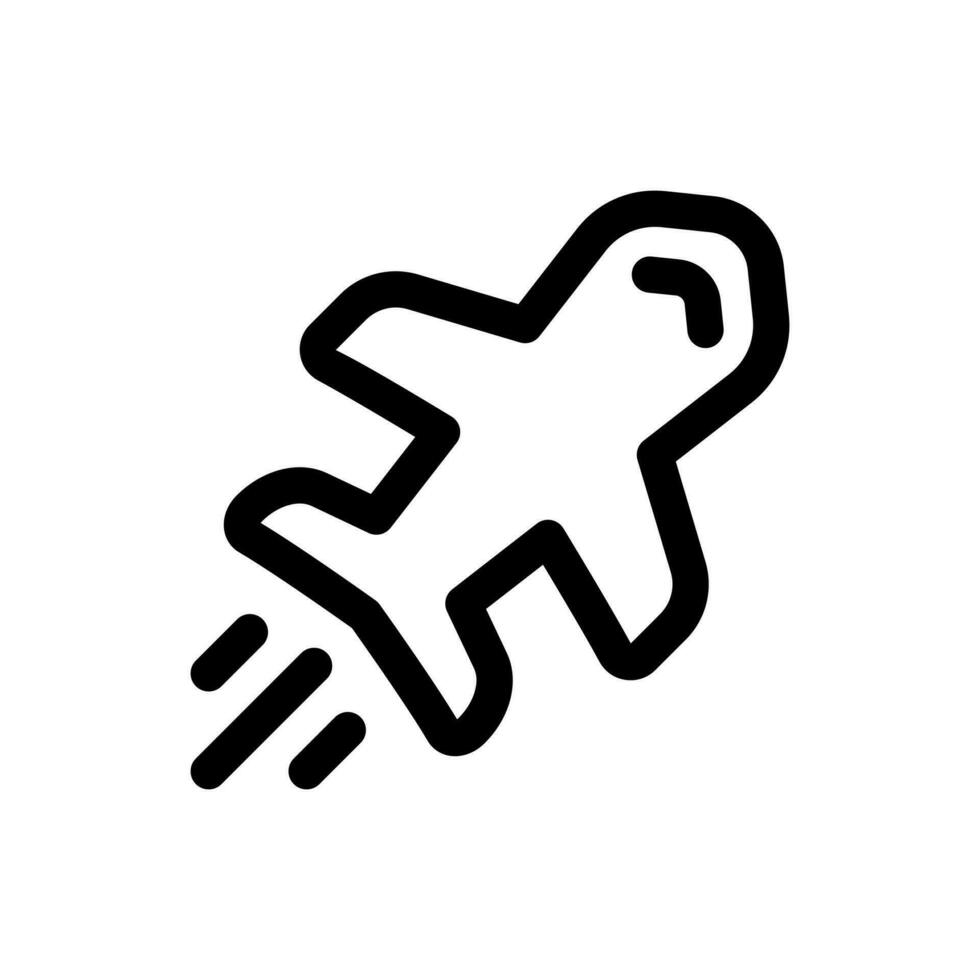 Simple Airplane icon. The icon can be used for websites, print templates, presentation templates, illustrations, etc vector