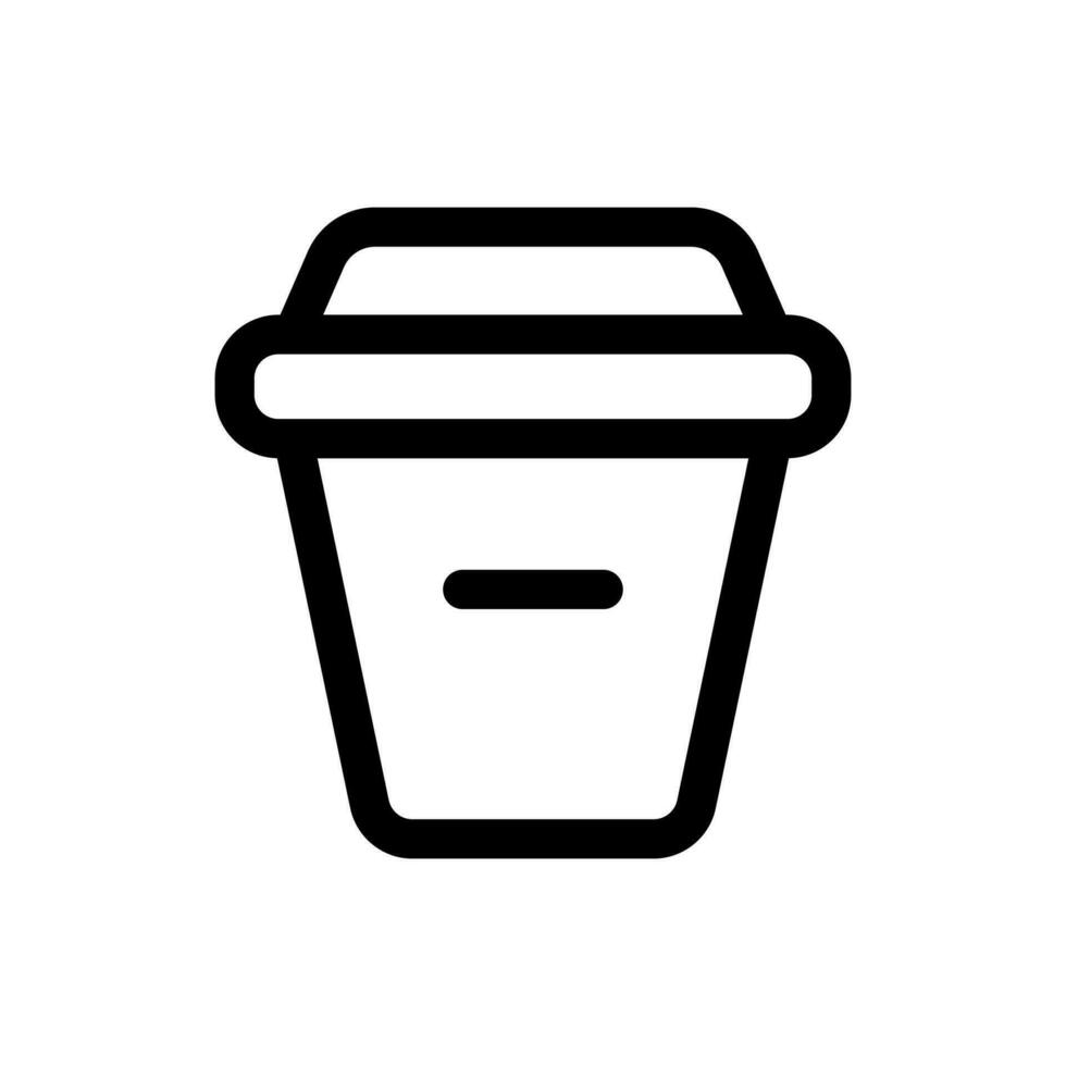 sencillo café icono. el icono lata ser usado para sitios web, impresión plantillas, presentación plantillas, ilustraciones, etc vector