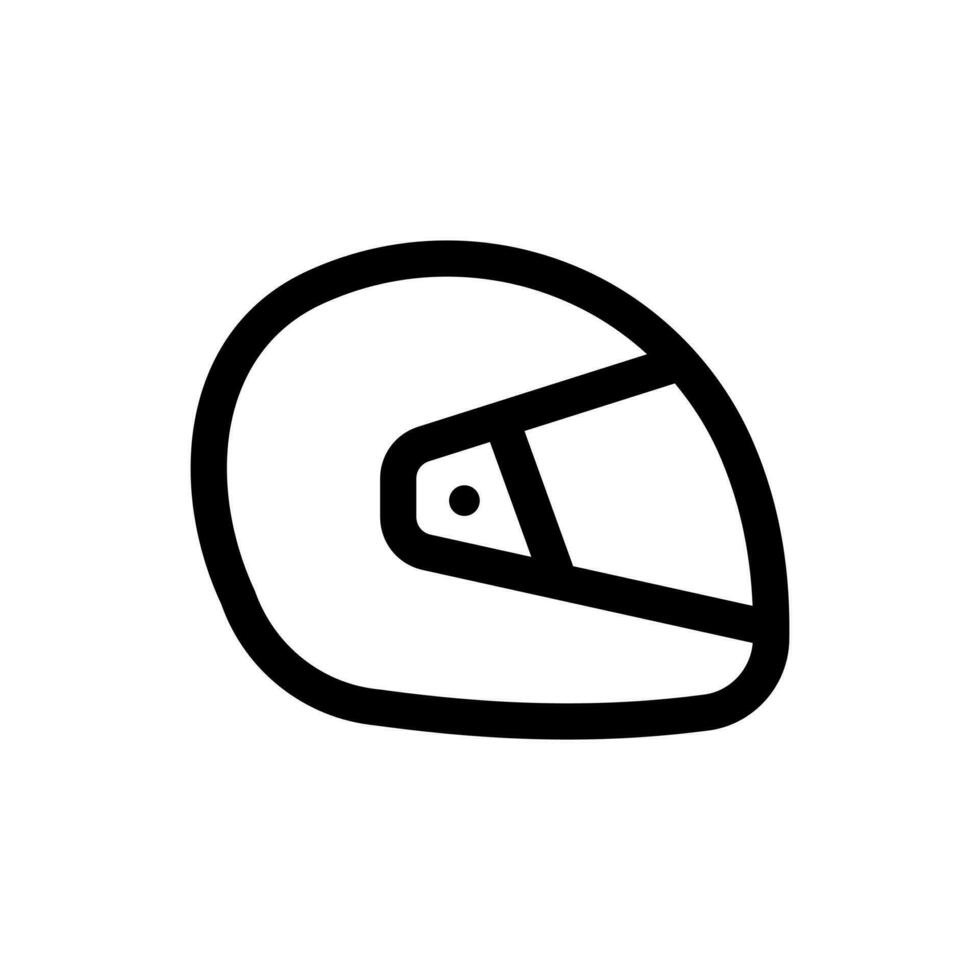 Simple Racing Helmet icon. The icon can be used for websites, print templates, presentation templates, illustrations, etc vector