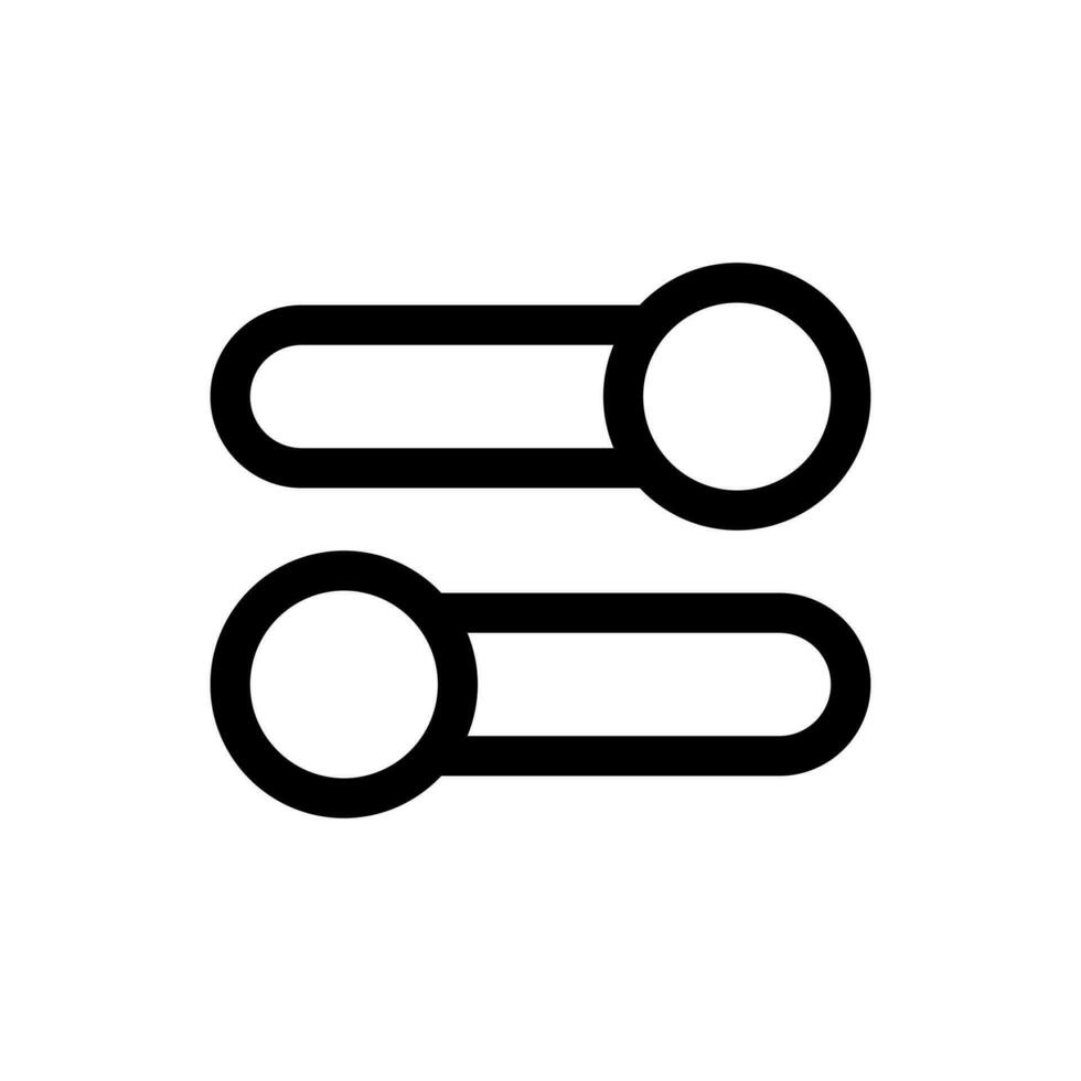 Simple Adjust icon. The icon can be used for websites, print templates, presentation templates, illustrations, etc vector