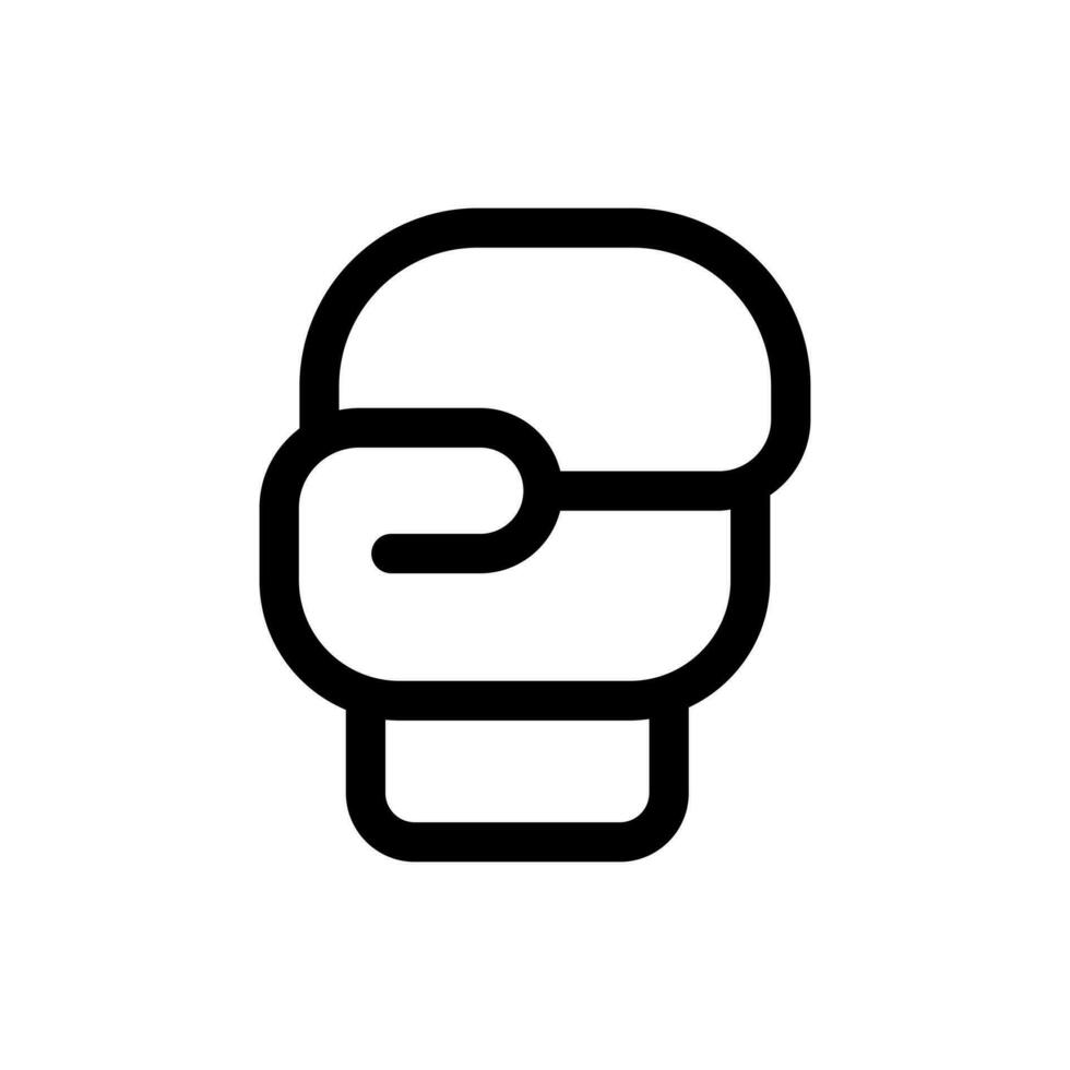 Simple Boxing Glove icon. The icon can be used for websites, print templates, presentation templates, illustrations, etc vector