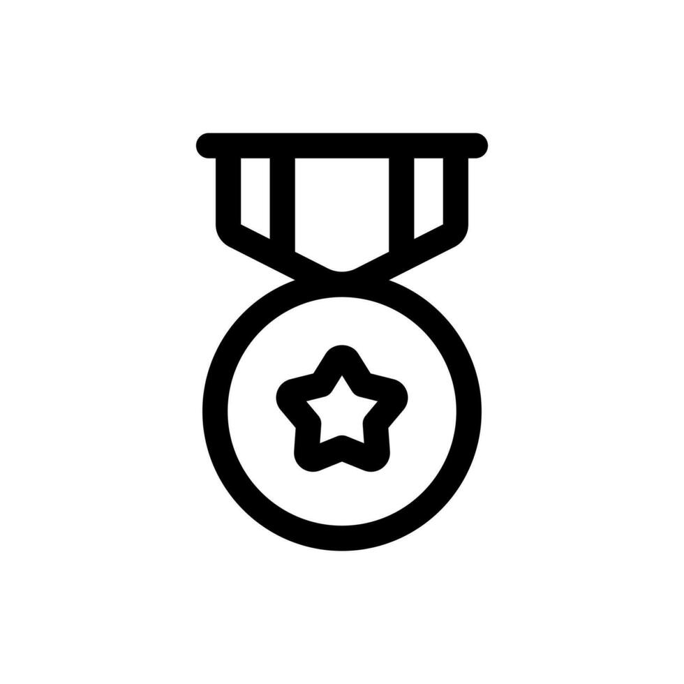 Simple Medal icon. The icon can be used for websites, print templates, presentation templates, illustrations, etc vector