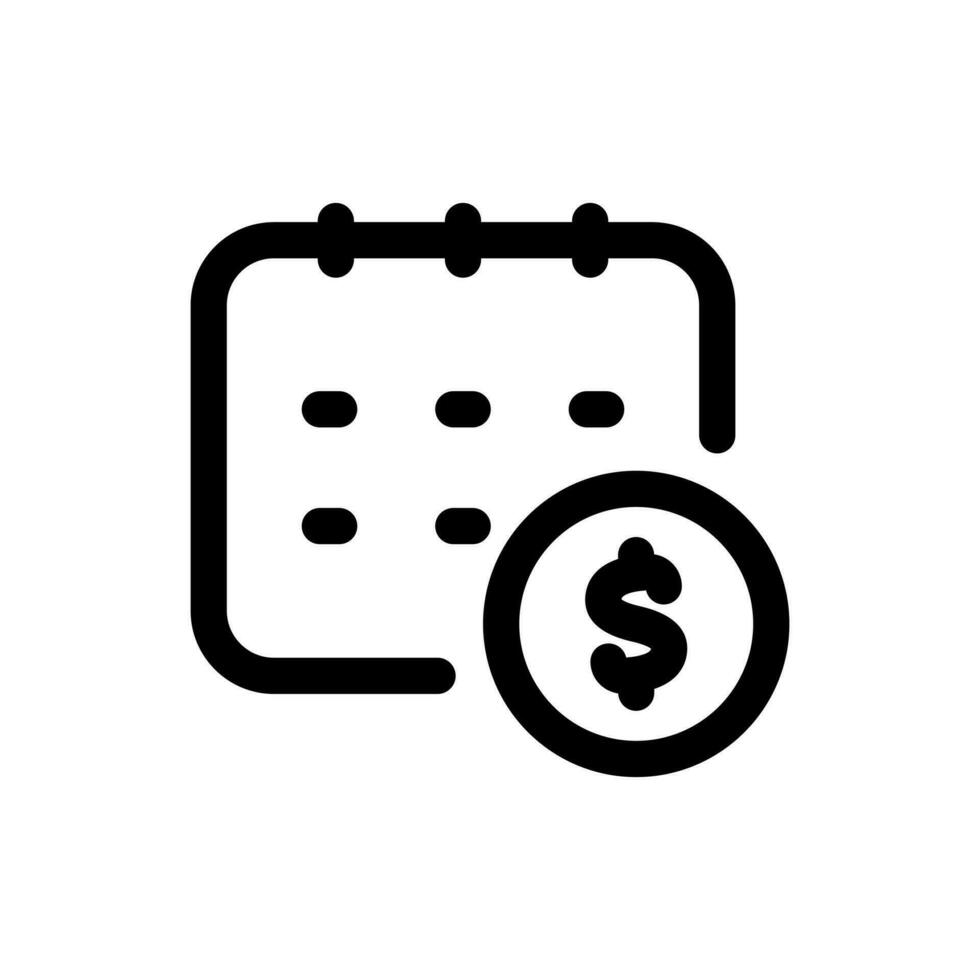 Simple Payment Day icon. The icon can be used for websites, print templates, presentation templates, illustrations, etc vector