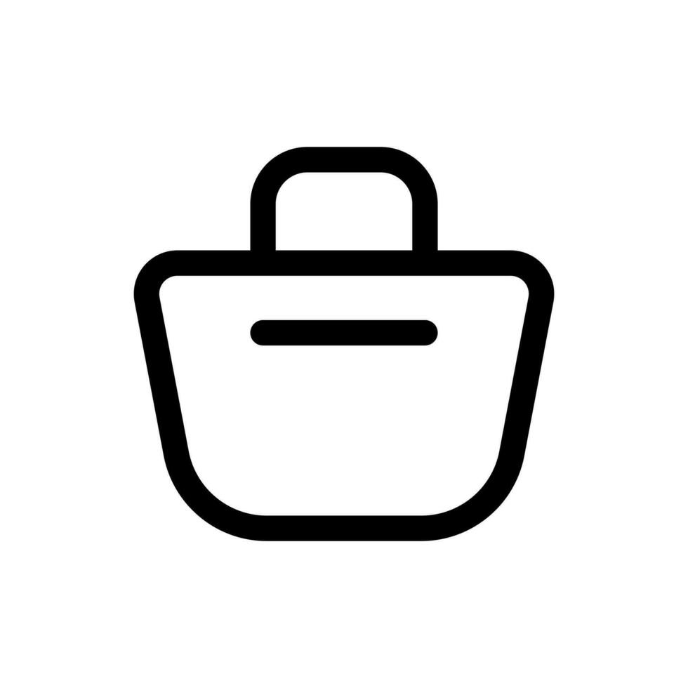 Simple Beach Bag icon. The icon can be used for websites, print templates, presentation templates, illustrations, etc vector