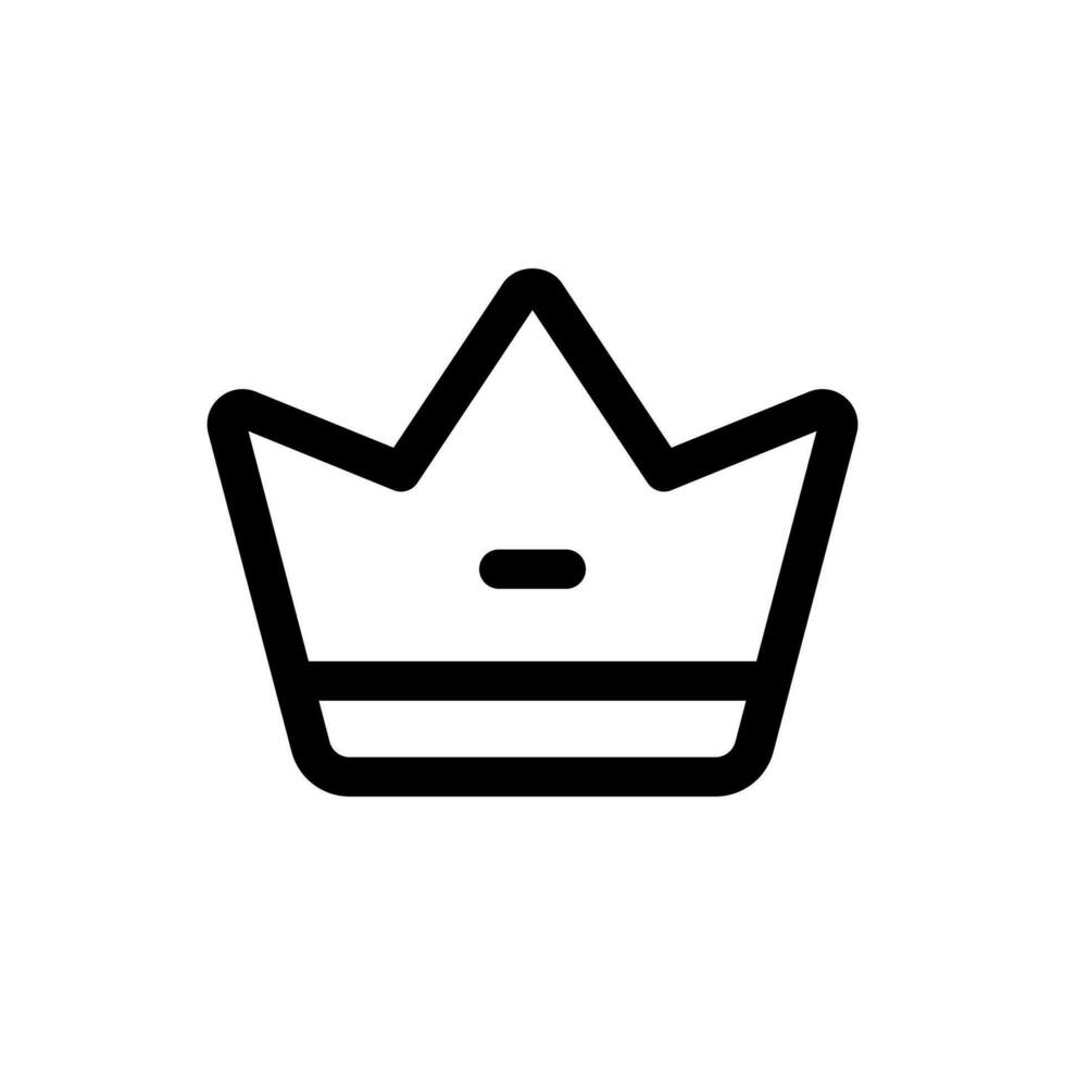 Simple Crown icon. The icon can be used for websites, print templates, presentation templates, illustrations, etc vector