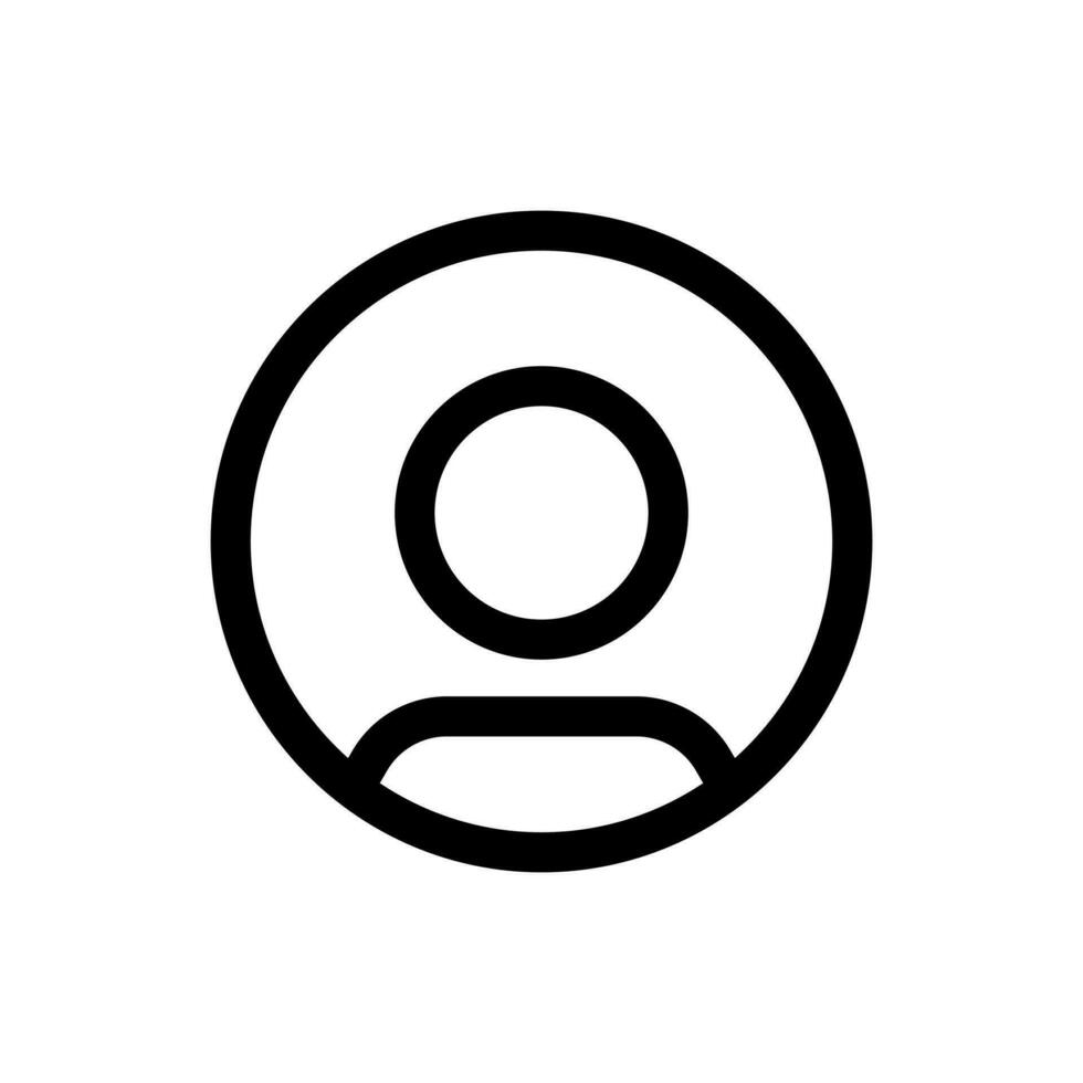 Simple Avatar icon. The icon can be used for websites, print templates, presentation templates, illustrations, etc vector