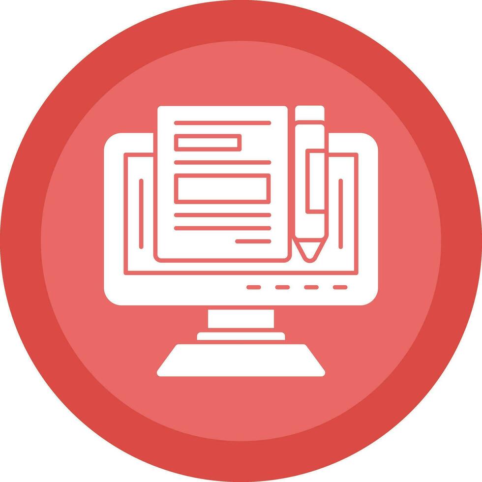 Blogger Vector Icon Design
