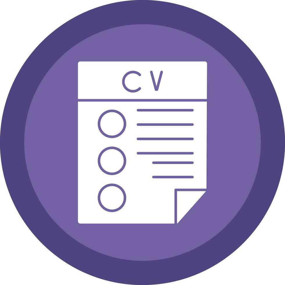 CV Vector Icon Design