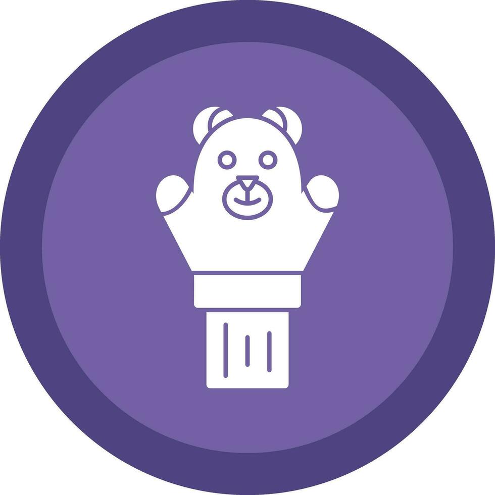 Hand puppet Vector Icon Design