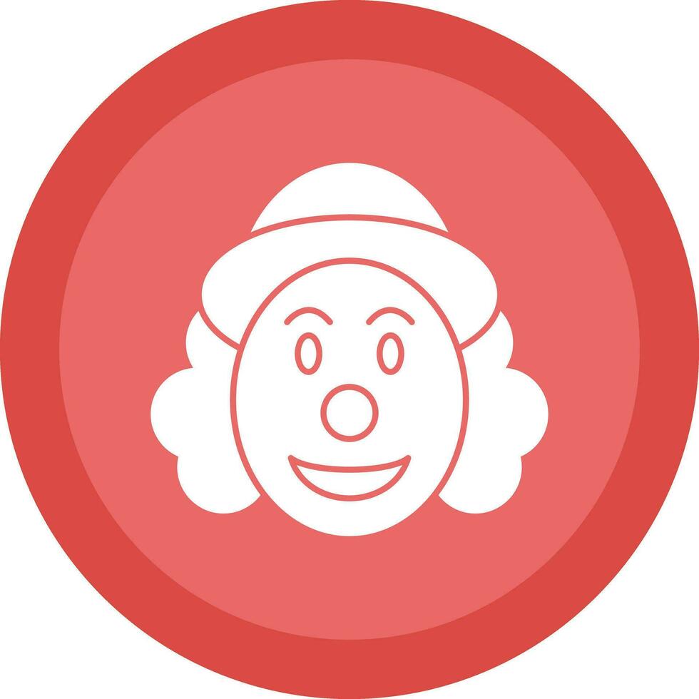 diseño de icono de vector de payaso