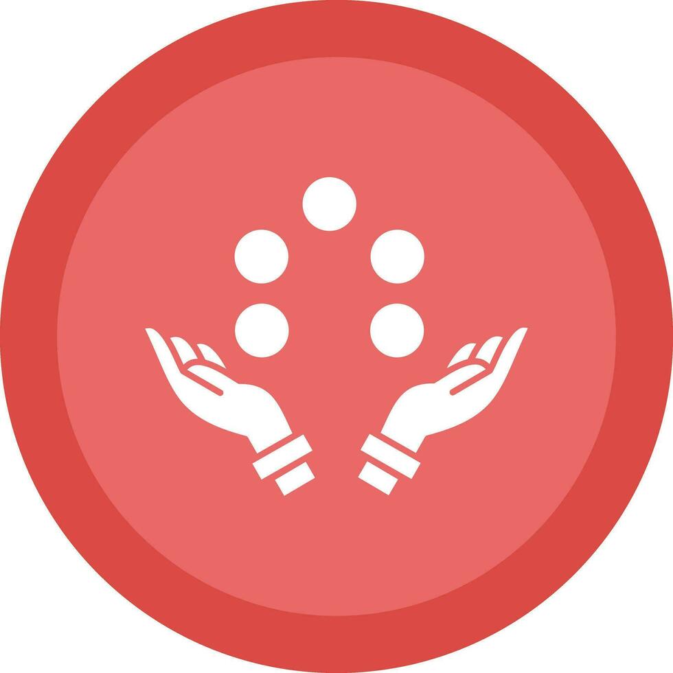 Juggling ball Vector Icon Design