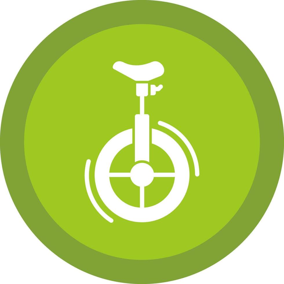 Unicycle Vector Icon Design