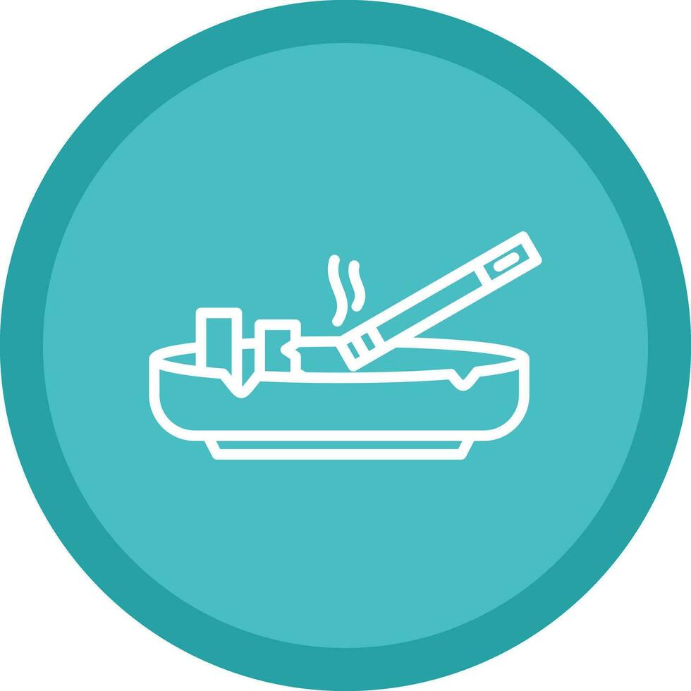 Ashtray Vector Icon Design